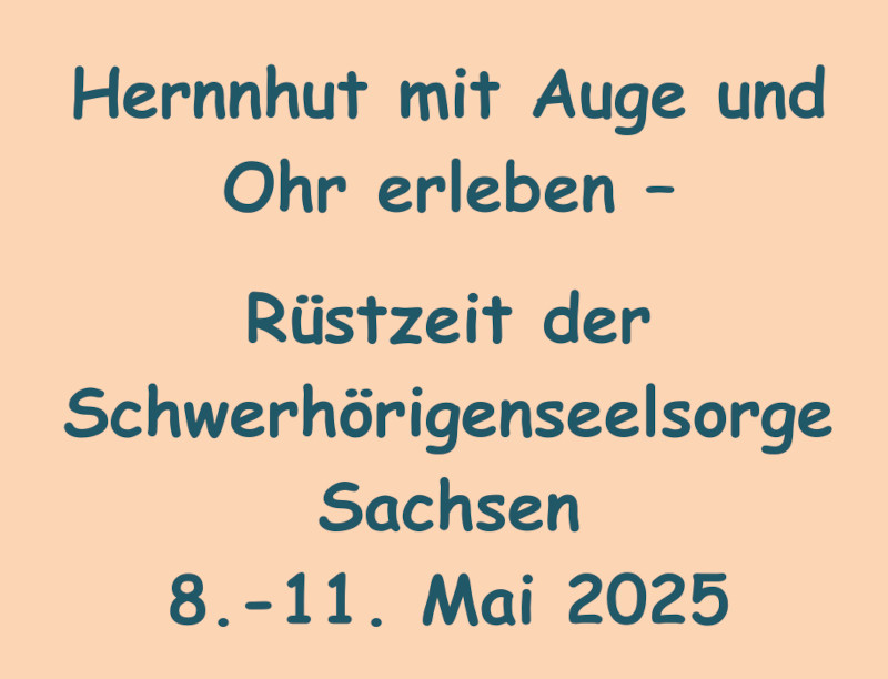 Rüstzeit Herrnhut